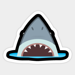 Shark Face For Funny And Humor People Funny Shark Jaws Sticker